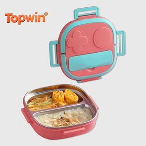 Lonchera Portátil de Acero Inoxidable 304 con Tapa de PP, Apta para Calentar, para Bebés, Niños, Estudiantes, Campamentos, Picnic y Actividades al Aire Libre - Product Image 1