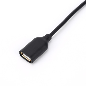 Câble de données OTG HOLLOW USB 2.0 Micro B vers A femelle, adaptateur noir de 0,2 m pour appareils mobiles - Product Image 2