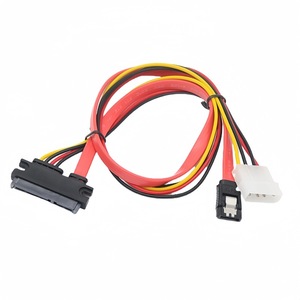 Câble d'alimentation et de données SATA 22 broches, adaptateur 7+15 à 7P + 4P, connexion de disque dur de 0.5M, fil de cuivre - Product Image 4