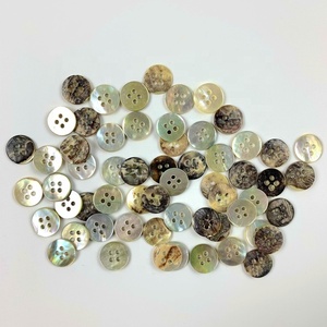 กระดุมสองรูขนาดใหญ่ลายอะโกย่าสไตล์ญี่ปุ่นสำหรับเสื้อผ้ามี2รูสไตล์หลังเรียบมีลวดลายกลมสำหรับตกแต่ง - Product Image 6