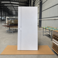 Porte intérieure moderne en bois MDF insonorisée avec panneaux personnalisables pour chambre, salle de bain et bureau