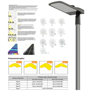 Lampadaires Extérieurs LED en Aluminium IP66 AC 60W Étanches Haute Luminosité Économes en Énergie Éclairage Routier - Product Image 3