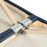 Table de tatouage portable pliable en bois Master Massage 30 pouces, réglable en hauteur, légère, avec système d'éclairage d'ambiance