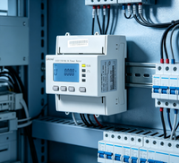 Medidor de Energía Monofásico de CC DJSF1352-RN con Pantalla LCD Retroiluminada y Comunicación RS-485 para Montaje en Riel DIN