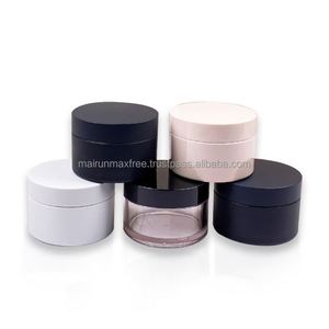 USA Mairun Vente en Gros 0.5oz 1oz 2oz 50ml Emballage Cosmétique PET Noir Brillant Imprimé Personnalisé 50ml Pots en Plastique avec Couvercles à Vis - Product Image 6