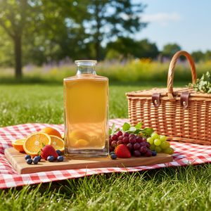 高級クラシックフロストワイングラス 100ml スクエアスクリューキャップ カスタム刻印ラベル包装 空き瓶 - Product Image 5