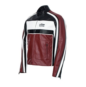 Lujo personalizado Color rojo Unisex Nascar Bomber chaqueta Oem logo moto carrera chaqueta de cuero para los hombres - Product Image 3