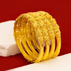 Gioielli di Lusso in <span class=keywords><strong>Oro</strong></span> 24 Carati per Donne, Bracciali e Braccialetti Ispirati a Dubai, Accessori di Lusso Femminili - Product Image 3