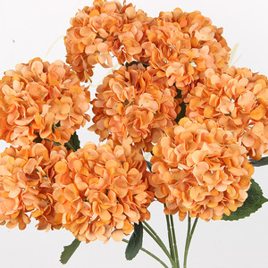 Fleurs artificielles orange, lot de 10 tiges, pour décorations de mariage, arrangements floraux, décorations de fond - Product Image 2