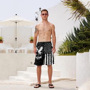 Trajes de Baño Personalizados para Hombre, Shorts de Secado Rápido con Bolsillos, Ropa de Playa Transpirable, 100% Poliéster con Estampado por Sublimación - Product Image 2