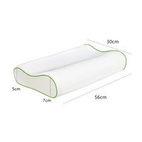 Oreiller cervical en mousse à mémoire de forme pour adultes, personnalisé, 200 fils, motif ondulé moderne à récupération lente pour le sommeil et le soutien du cou