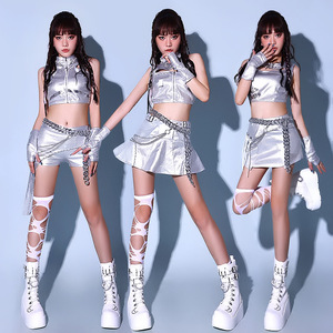 <span class=keywords><strong>Tenue</strong></span> de performance de danse jazz Ecowalson, nouvelle <span class=keywords><strong>tenue</strong></span> de scène sexy, cool et élégante, vêtements de danse <span class=keywords><strong>coréenne</strong></span>, vêtements pour groupe de filles K-Pop, femmes - Product Image 4