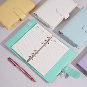 Carnet A5 pour étudiantes, motif cœur, tendance, couleurs variées, couverture rigide spirale, pages détachables, format A6 - Product Image 3