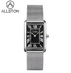 <span class=keywords><strong>Orologio</strong></span> al Quarzo di Lusso alla Moda con Quadrante Personalizzato a Numeri Romani, <span class=keywords><strong>Cinturino</strong></span> in Acciaio Inossidabile, <span class=keywords><strong>Orologio</strong></span> <span class=keywords><strong>Vintage</strong></span> Quadrato da <span class=keywords><strong>Donna</strong></span> 16mm Resistente all'Acqua - Product Image 5