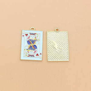 Alta calidad moderno cuadrado rey flor Metal encanto hombres DIY aleación joyería accesorios moda colgantes - Product Image 5