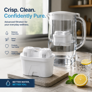Cartucho de Filtro de Agua de Repuesto de Alto Rendimiento para Jarra de Agua Potable Doméstica, Solución de Filtración - Product Image 1