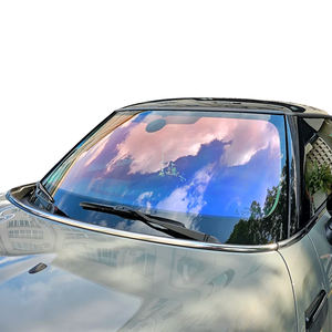 1,52*30M rojo azul camaleón VLT80 % película de ventana de coche azul claro camaleón Nano cerámica gafas de ventana de coche tinte película Solar - Product Image 1