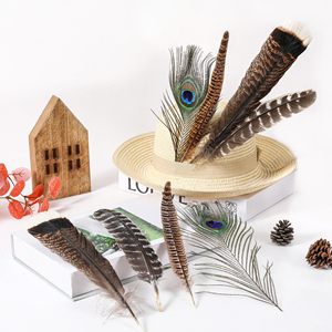 Entrega en Tres Días, Combinación Aleatoria <span class=keywords><strong>de</strong></span> 12 Plumas <span class=keywords><strong>de</strong></span> Aves Silvestres, Manualidades DIY, Arreglos Florales, Decoración <span class=keywords><strong>de</strong></span> Ropa - Product Image 4