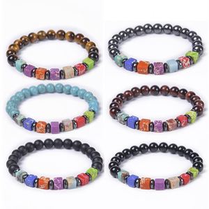 Bracelet en pierre naturelle avec perles de verre colorées Tranquillité – Offre directe usine, support après-vente - Product Image 3