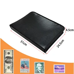 Fireproof Paper Money Album Holds 40 Bills-Perfect for Currency Collections