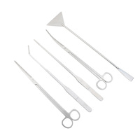 Kit d'outils pour plantes d'aquarium en acier inoxydable Jusuo, pinces, ciseaux, spatule, grattoir à algues, kit de nettoyage d'aquarium