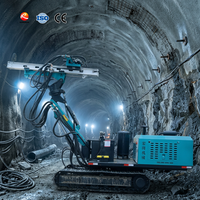 Foreuse DTH mobile à moteur diesel haute productivité pour le soutien de tunnels, le drainage et l'ancrage de trous