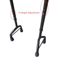 Canne d'assistance pour monter les escaliers, aide à la mobilité à double marchepied, poignées ergonomiques à 2 niveaux, déambulateur d'escalier réglable pour seniors