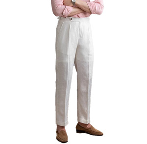 <span class=keywords><strong>Pantalon</strong></span> d'été décontracté <span class=keywords><strong>pour</strong></span> <span class=keywords><strong>homme</strong></span> 2026, 60% <span class=keywords><strong>lin</strong></span> 40% coton, taille haute ajustable, style business décontracté, <span class=keywords><strong>pantalon</strong></span> de costume <span class=keywords><strong>en</strong></span> <span class=keywords><strong>lin</strong></span> <span class=keywords><strong>pour</strong></span> <span class=keywords><strong>homme</strong></span> - Product Image 6