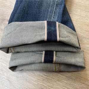 YAXI Manufacturer High Quality Men's Distressed <strong>Jeans</strong> Hot Selling Vintage Selvedge <strong>Denim</strong> Mid Waist Straight Trousers 100% Cotton - Product Image 5