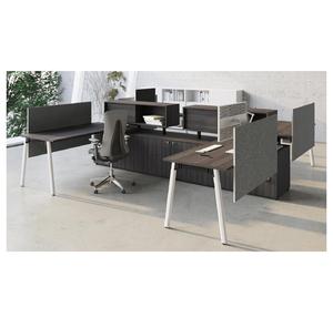 Escritorio de Computadora Moderno Convertible de Madera con Diseño de Paneles Modulares para Estaciones de Trabajo de Oficina de 2 a 8 Personas - Product Image 5