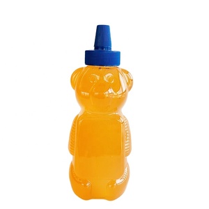 Food Grade Plastic Honey Container 500ml Hot Sale Squeeze Honey Bottle Animal Shape Kids Empty Cute Honey Bear Bottle