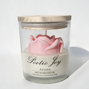 Bougie en cire de soja parfumée aux fleurs, bougie d'aromathérapie sans fumée pour la décoration de la maison, cadeau idéal pour les mariages et les fêtes - Product Image 2