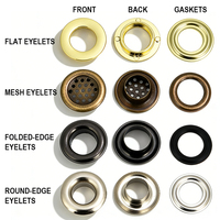 Œillets métalliques ronds pour vêtements, sacs, chaussures et accessoires de confection, avec logo en relief, en laiton/alliage plaqué, vente en gros