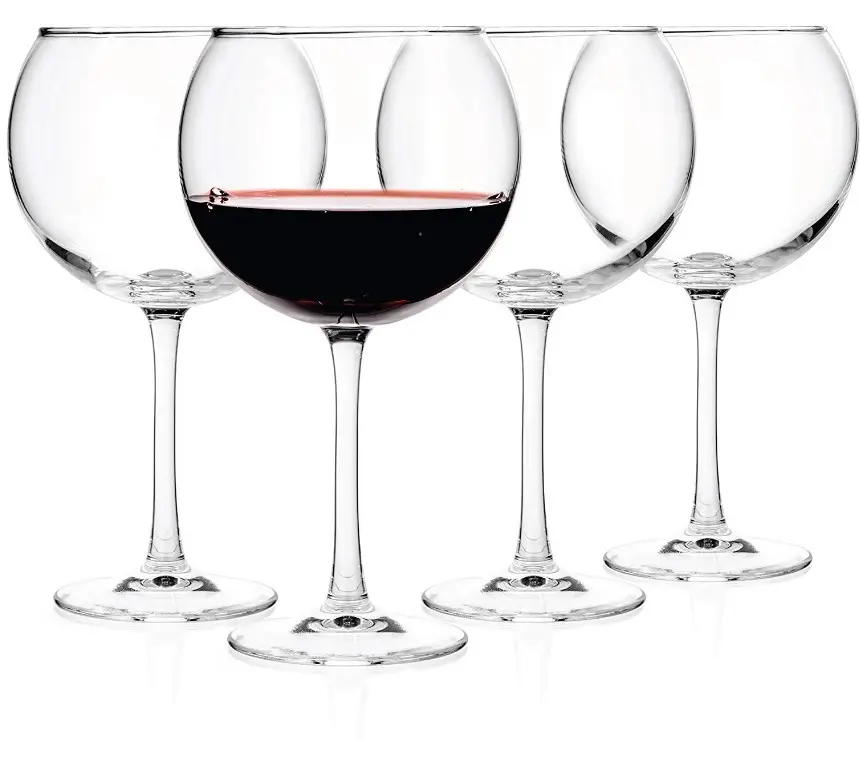 Atacado balões de vinho de cristal 20 onças, grande artesanal vinho branco vinho vidro chumbo vidro de cristal vinho à venda