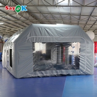 Station de travail Sayok cabine de peinture gonflable automobile tente de peinture de salle de pulvérisation avec prix d'usine
