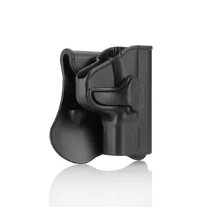 Amomax कस्टम व्यक्तिगत दाहिने हाथ स्मिथ एंड Wesson एम एंड p के लिए प्लास्टिक बंदूक पिस्तौलदान शील्ड. 40 3.1 ", 9mm 3.1"