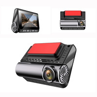 Takograf LCD 3 inci, depan 4K full HD 1080P belakang, mobil dual tachograph GPS sudut lebar 145, depan dan belakang