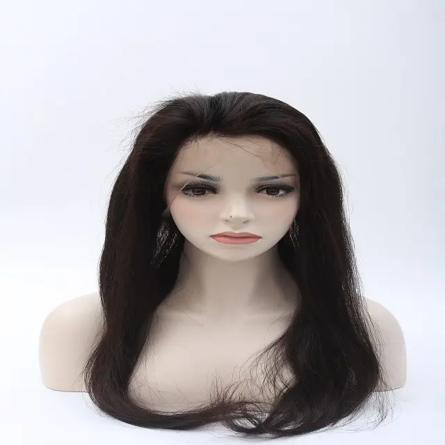 Perruque Full Lace Wig indienne — perruque naturelle, cheveux humains, 120% cheveux humains, 20 pouces, densité 100%