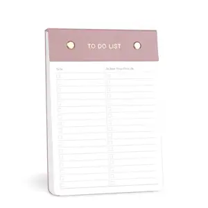 Pu Hardcover To Do Liste Papier Notizblock To-Do Benutzer definierter Notizblock Abreißen Wochen planer Mahlzeit Planung Einkaufs liste