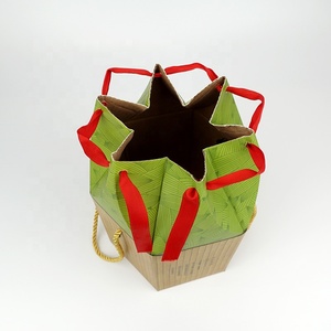Caja de regalo de papel corrugado personalizada, para festival chino tradicional, dragón, barco, Festival <span class=keywords><strong>zongzi</strong></span> con mango y cinta - Product Image 2