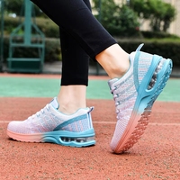 Nouvelles baskets pour femmes, respirantes, en mesh, pour la course à pied, semelle confortable avec coussin d'air, chaussures légères et tendance pour les voyages