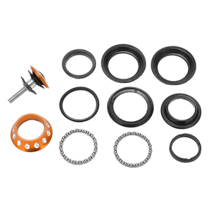 Roulement de direction métallique coloré en forme de goutte pour VTT et vélos à pignon fixe, jaune - Product Image 2