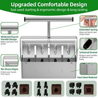 Alat Pemblokir Tanah Manual Kuat dari Produsen, Terbuat dari Paduan Aluminium, untuk Perkecambahan Benih, Alat Taman untuk Penggunaan Dalam dan Luar Ruangan