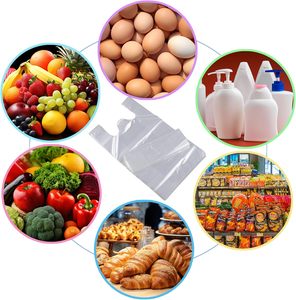 ถุงช้อปปิ้งใสพร้อมหูหิ้ว, ถุงพลาสติกใสสำหรับใส่ของชำ - Product Image 6