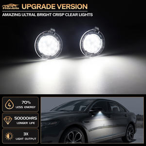 Nuevas luces LED blancas brillantes para espejo lateral para <span class=keywords><strong>Ford</strong></span> Fusion F150 Raptor Edge Explorer Taurus <span class=keywords><strong>Lincoln</strong></span> <span class=keywords><strong>Mark</strong></span> MKX, lámparas de espejo - Product Image 2