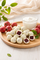 Premium Yoghurt Bedekte Hawthorn Ballen Zoete Halfzachte Fruitsnack 10kg Karton Bulk Groothandel OEM Private Label