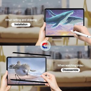 Protector <span class=keywords><strong>de</strong></span> pantalla magnético para iPad Pro <span class=keywords><strong>11</strong></span> 12,9 pulgadas <span class=keywords><strong>2022</strong></span>/2021/2020/2018 película PET mate para dibujar, escribir, sentirse como en papel - Product Image 3