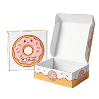 Boîtes d'emballage en carton kraft personnalisées avec logo, impression alimentaire, pour biscuits, gâteaux, pâtisseries, beignets, macarons