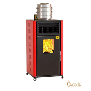 Moderna Stufa a Pellet di Biomassa Intelligente e Automatica in Acciaio, Camino Senza Fumo per Cucina Domestica e Riscaldamento di Hotel/Ville - Product Image 6