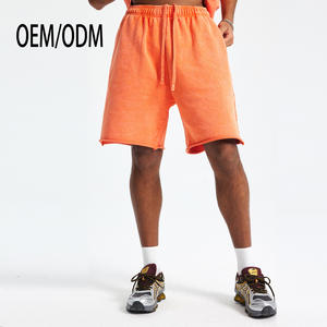 Pantalones Cortos Holgados con Estampado Digital Personalizado, Casuales, 100% Algodón, Lavado Ácido, Deportivos, Unisex para Hombre - Product Image 1